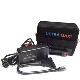 Ultra Max Lithium batteri til golfvogn 18Ah komplett sett til 18 huller